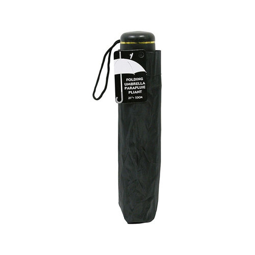 Hospitality Emporium 21" Foldable Umbrella Color Black Packing 12's/Box